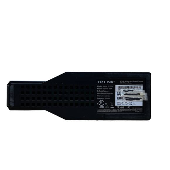 TP-Link AC1750 Wireless Dual Band Docsis 3.0 Cable Modem Router - Picture 6 of 8